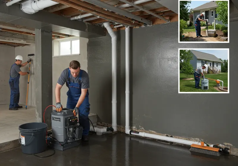 Basement Waterproofing and Flood Prevention process in Jeffersonville, IN